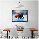 5D DIY diamond painting animal two horse embroidery stitch cross stitch dec