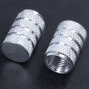 4pcs Car bikes Tire Valve Stems Cap Knurling Style for 8V1 US schrader valv W2F8