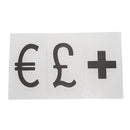 75pcs Replacement Letters & Numbers Symbols black for A4 Cinema Letter Ligh Z9B5