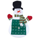 Christmas Decorations Countdown Calendar Nonwoven Bags Xmas Snowman O8L5