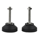 2Pcs Adjustable Threaded Pole Leveling Foot Furniture Glide M8x50mm B3R4