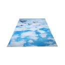 5x7ft White Clouds and Blue Sky Hot Air Balloon Photo Backgrounds no Wrinkl H8P5