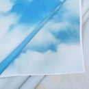 5x7ft White Clouds and Blue Sky Hot Air Balloon Photo Backgrounds no Wrinkl H8P5