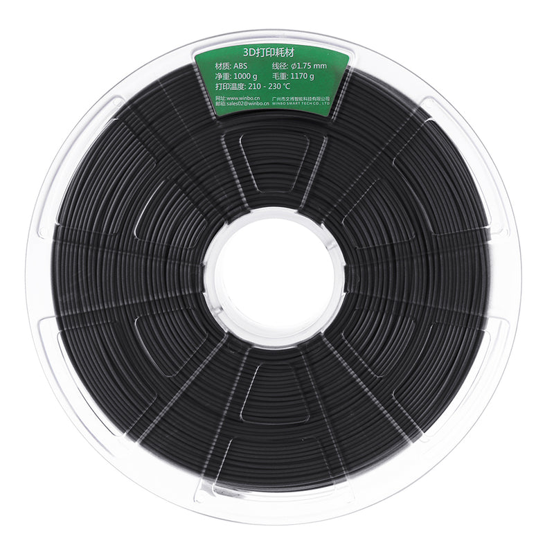 WINBO Black/White/Gray/Lemon Yellow/Green/Orange/Pink 1KG/Roll 1.75mm ABS Filament for 3D Printer