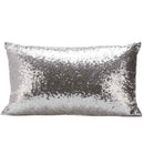 Rectangle Pillowcase,Solid Color Glitter Sequins Throw Pillow Case Cafe Hom I6V2