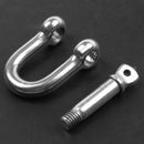 Stainless Steel 10mm 25/64 inch Screw Pin Chain D Dee Shackle Hardware Rigg U4C6