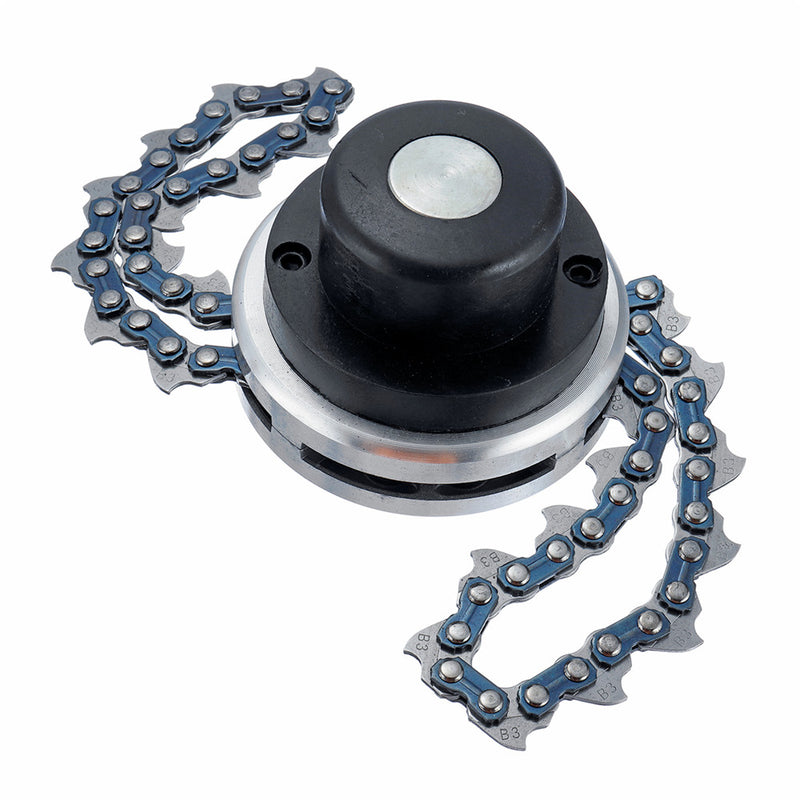 65Mn Trimmer Head Coil Chain Brush Cutter Garden Grass Trimmer for Lawnmower Black