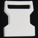 Plastic Side Quick Release Buckle Webbing Strap Clasp 25mm 5 Pcs White J5B9