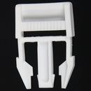 Plastic Side Quick Release Buckle Webbing Strap Clasp 25mm 5 Pcs White J5B9