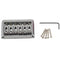 Musiclily 6 String Non-tremolo Hardtail Electric Guitar Bridge Saddle for S