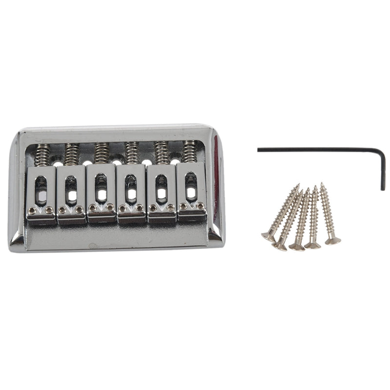 Musiclily 6 String Non-tremolo Hardtail Electric Guitar Bridge Saddle for S