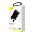 Baseus Travel Double USB Charger DC 5V 2A Fast Wall Charger Portable UK Plug Adapter