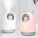 USB 300ml Bear Air Humidifier Mini Touch Induction Quiet Aroma Diffuser Colorful Light For Home Office Car