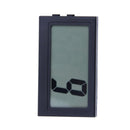 Automotive Digital Car LCD Clock Self-Adhesive Stick On Time Portable, blac D8O4