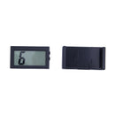 Automotive Digital Car LCD Clock Self-Adhesive Stick On Time Portable, blac D8O4