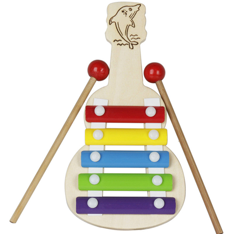 IRIN Orff Trumpet 5 Tones Aluminum Piano Random Pattern Music Instrument for Children