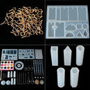 83pcs DIY Silicone Casting Molds Tools Jewelry Pendant Resin Mould Set with Bag