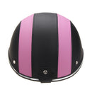 Black & Pink Anti-UV Motorcycle Bike Scooter Half Helmet Baseball Cap Hard Hat