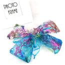 100 PCS 9x12CM Coral Pattern Drawstring Organza Bags for Wedding Favour Bag K2T1