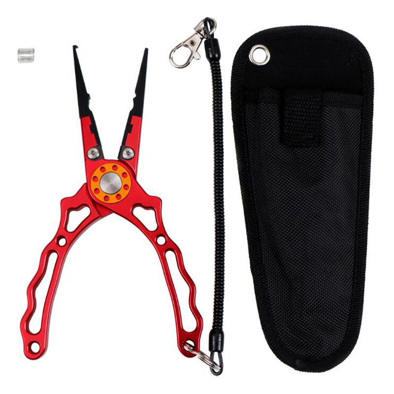 CNC Multifunctional Fishing Pliers Fishling Line Tools Fishing Equipment-Red/Black/Blue
