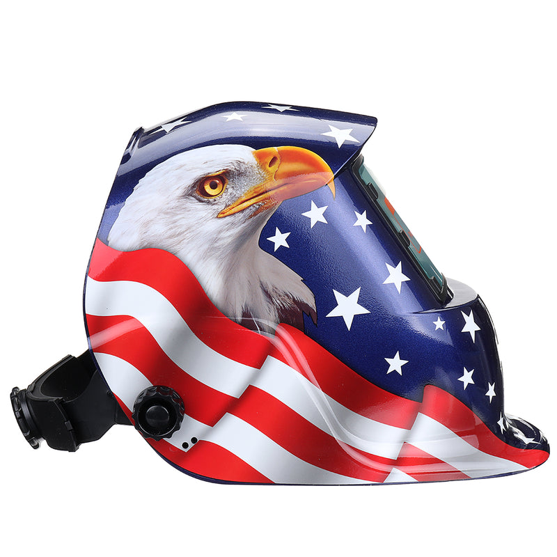 Solar Power Automatic Dimming Welding Helmet Mask Adjustable Head Band