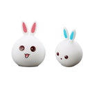 Color Changing Silicone Rabbit Night Light Remote Control Rechargeable Bedside Lamp