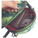Fruit Green Watermelon Print Round Bag Shoulder Cross Body Cosmetic Makeup  P1I7