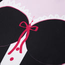 Fully Adjustable French Maid Apron, White, One Size Fits Most