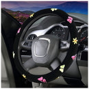 Automotive Women Embroidery Cute Car Steering Wheel Cover (Butterfly)
