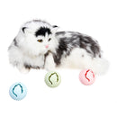 Automatic Red/Blue LED Laser Attractive Ball Pet Toys Rolling Light Interactive Exercise Tool Cat Dog