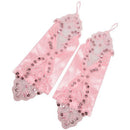 Women' Flora Short Wedding Dress Glove Fingerless Elegant Gloves for Bride  X5F9
