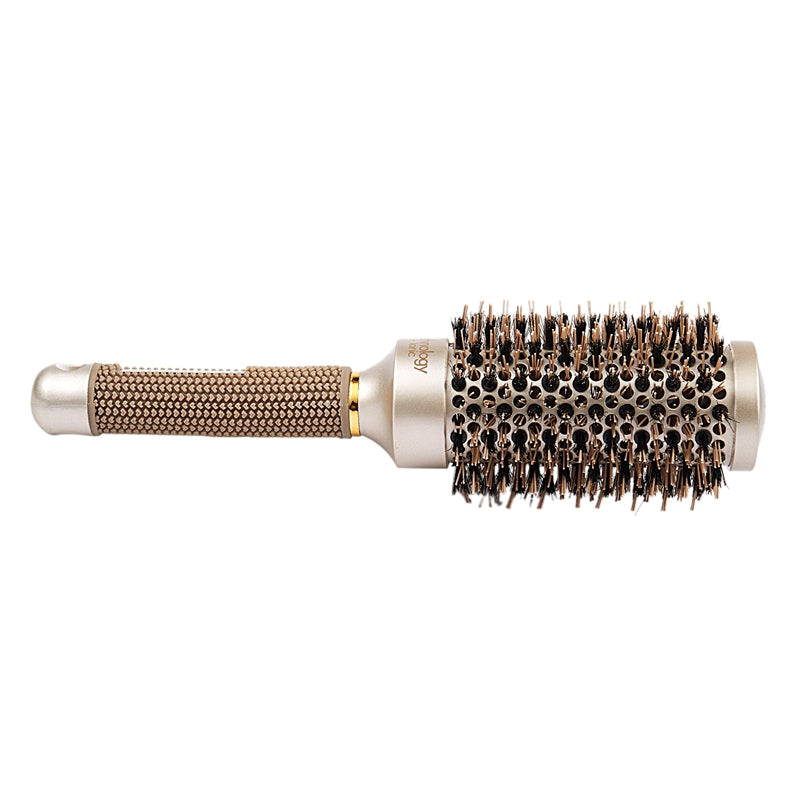 Round Barrel Hair Brush with Simulation Boar Bristle, for Hair Drying, Styl O7R7