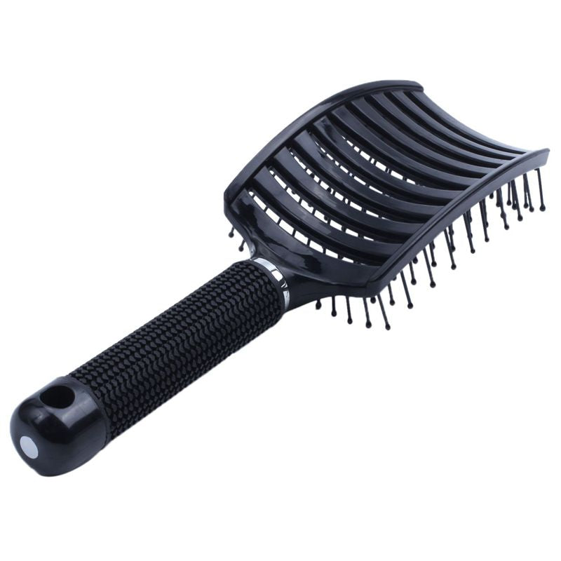 Vented Styling Hair comb Detangling Thick Hair Massage Brush Black V3W4