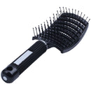 Vented Styling Hair comb Detangling Thick Hair Massage Brush Black V3W4