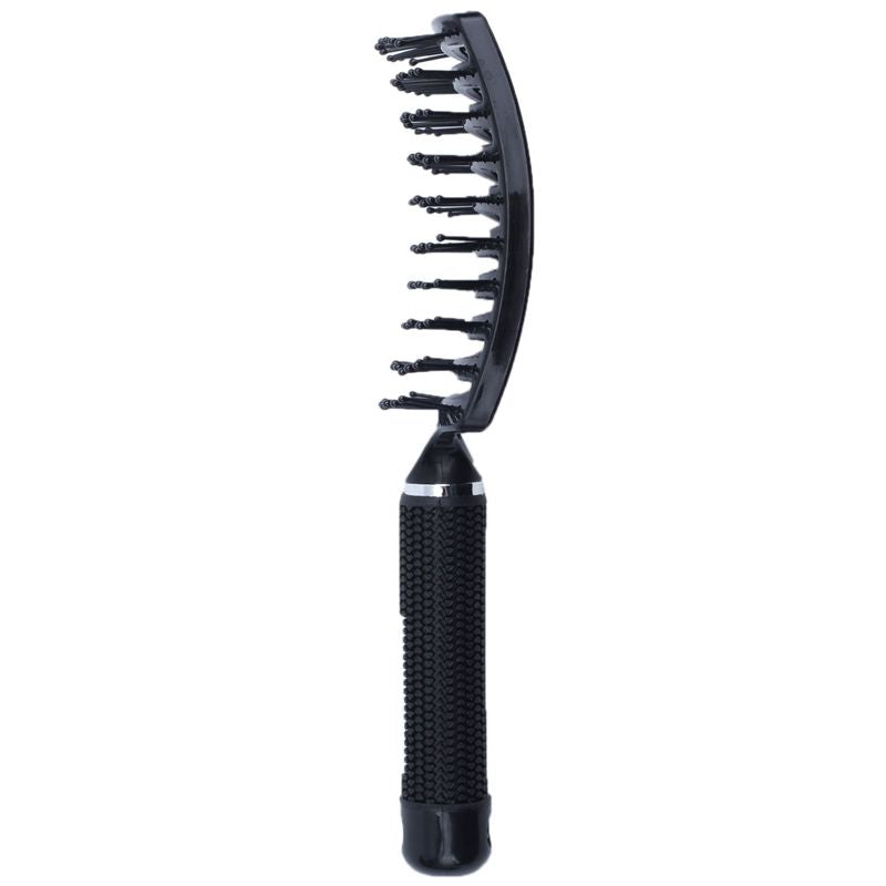 Vented Styling Hair comb Detangling Thick Hair Massage Brush Black V3W4