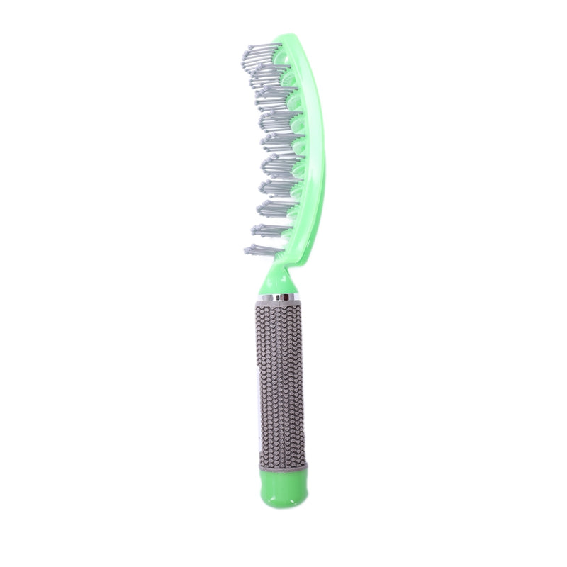 Vented Styling Hair comb Detangling Thick Hair Massage Brush Green D3X7
