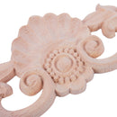 1X Rubber Wood Oak Carved Corner Onlay Applique Furniture Drawer Door Home