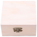 Unfinished Wooden Jewel Box Case for Kid's DIY Craft Woodworking Toys Art S