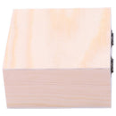Unfinished Wooden Jewel Box Case for Kid's DIY Craft Woodworking Toys Art S