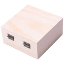 Unfinished Wooden Jewel Box Case for Kid's DIY Craft Woodworking Toys Art S