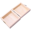 Unfinished Wooden Jewel Box Case for Kid's DIY Craft Woodworking Toys Art S