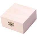 Unfinished Wooden Jewel Box Case for Kid's DIY Craft Woodworking Toys Art S