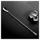 12 Inches Stainless Steel Mixing Spoon, Spiral Pattern Bar Cocktail Shaker SS5R5