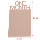 12pcs Creative First Birthday Photo Banner Monthly Photo Bunting Decoration
