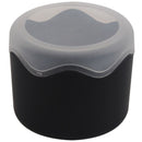 Round Plastic Single Watch Box with Sponge Cushion black C1Q7