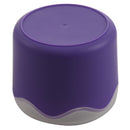 Round Plastic Single Watch Box with Sponge Cushion purple D3A8