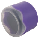 Round Plastic Single Watch Box with Sponge Cushion purple D3A8