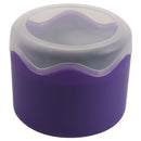 Round Plastic Single Watch Box with Sponge Cushion purple D3A8