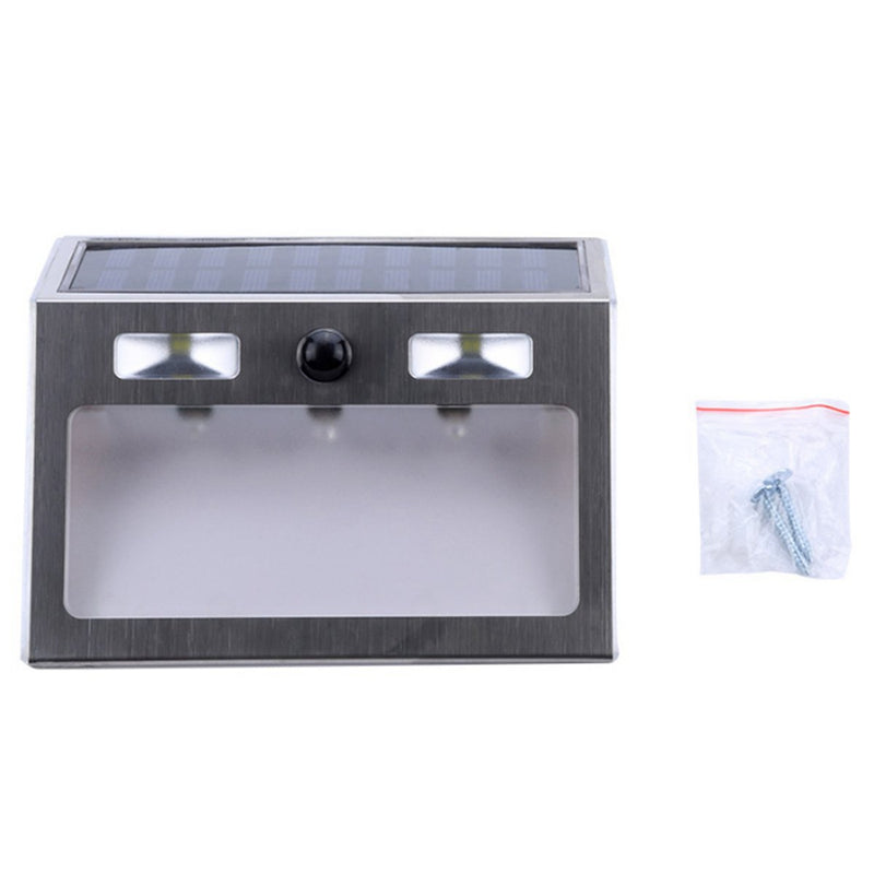 Solar Power 7 LED PIR Motion Sensor House Number Light Door Sign Wall Street Lamp