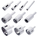 Diamond Drill Bits - Glass and Tile Hollow Core Drill Bits Extractor Remove X9O4